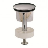 TAPPO PER PILETTA A SALTARELLO BAGNO E BIDET DIAMETRO 36 mm IN OTTONE CROMATO