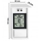 TERMOMETRO DIGITALE EST. E INT.  TEMPERATUTA MIN. E MAX. °C e °F  