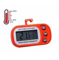 TERMOMETRO DIGITALE FRIGORIFERO E CONGELATORE IMPERMEABILE -20°C - +50°C  ROSSO