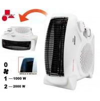 TERMOVENTILATORE STUFA 2 POSIZIONI CON TERMOSTATO 1000 - 2000 WATT 