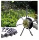 TESTINA TAGLIAERBA BORDI X DECESPUGLIATORE A 6 FILI IN ACCIAIO INTRECCIATI 200mm