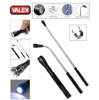 TORCIA TELESCOPICA FLESSIBILE A 3 LED DOPPIO MAGNETE CON BATTERIE INCLUSE 