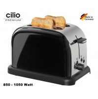 TOSTAPANE IN ACCIAIO/NERO A 6 LIVELLI DI COTTURA CON SCALDA PANINI 