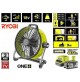 VENTILATORE DA TERRA PORTATILE 45cm 3 VELOCITA' A BATTERIA 18V - 5.0Ah 