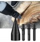 VITE CONICA A CUNEO SPACCALEGNA DIAM. 65 mm 3 ATTACCHI X TRAPANO SDS ED ESAGON.