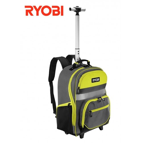 ZAINO ORGANIZER PORTA UTENSILI VUOTO CON RUOTE E BASE RIGIDA IN POLIESTERE  RYOBI