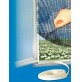 ZANZARIERA IN POLIESTERE COLOR ANTRACITE PER PORTA E FINESTRA 150 X 180 cm